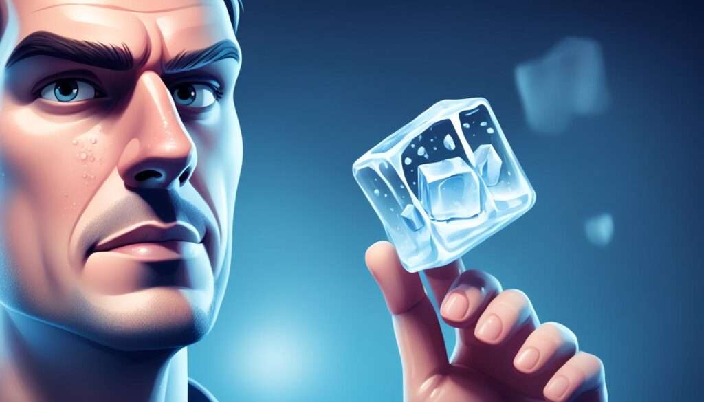 Ice Cube Skin Treatment