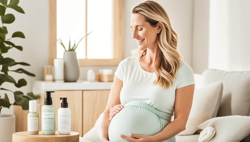 Pregnancy skincare routine